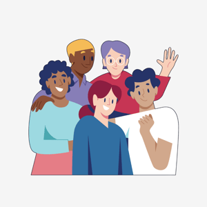 people waving people waving